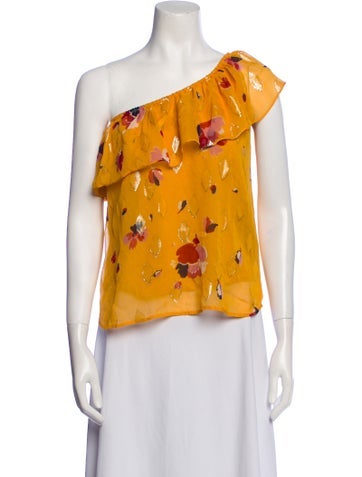 Sézane Tops Silk Floral Print Blouse Us2, Fr34 | XS