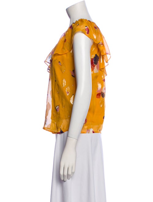 Sézane Silk Floral Print Blouse