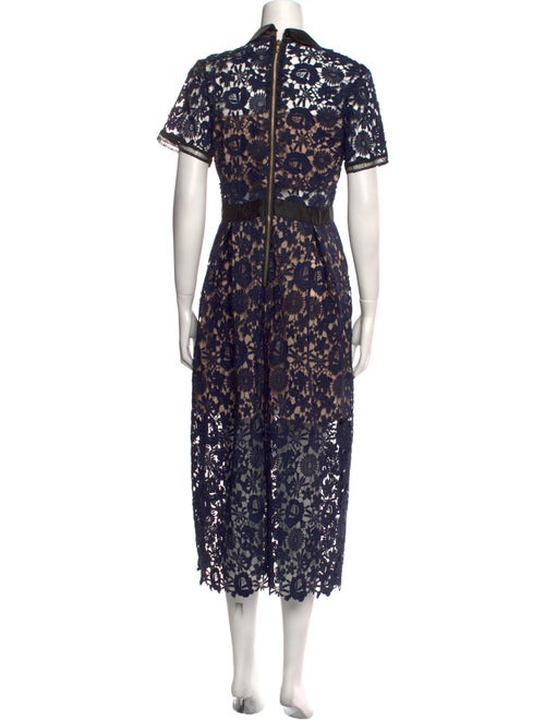 Sézane Lace Pattern Long Dress