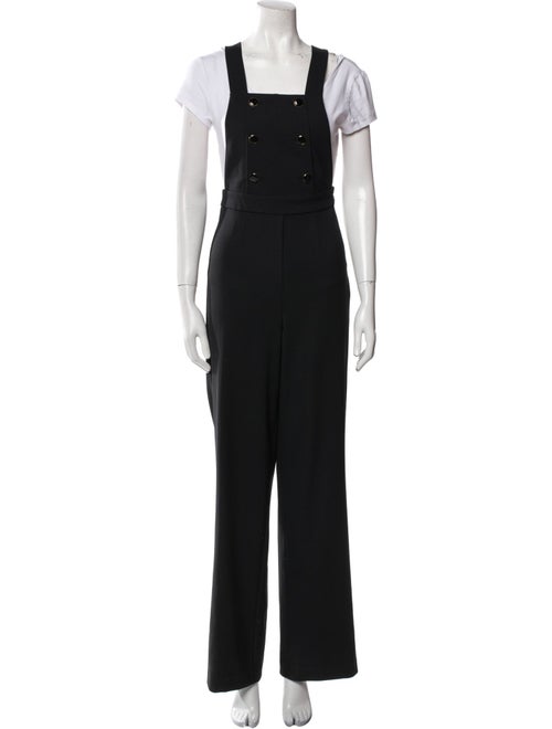 Sézane Wool Square Neckline Jumpsuit