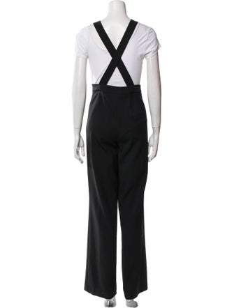 Sézane Wool Square Neckline Jumpsuit