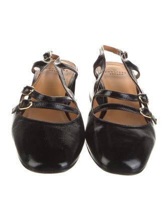 Sézane Patent Leather Slingback Pumps