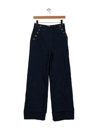 Sézane High-Rise Wide Leg Jeans