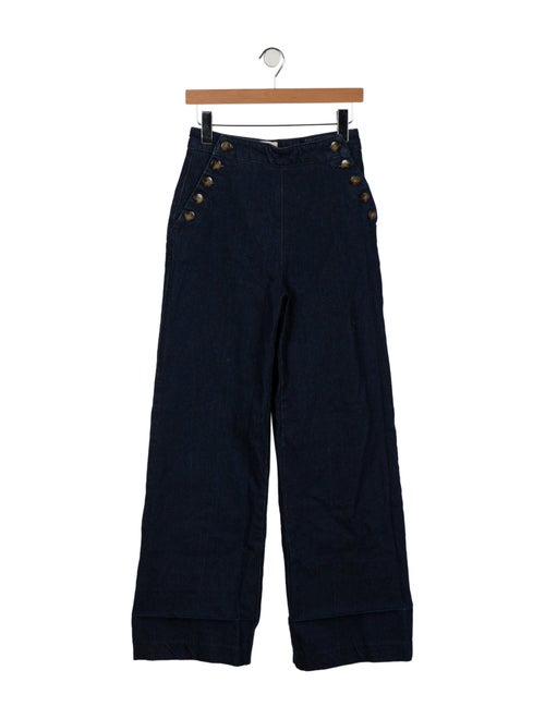 Sézane High-Rise Wide Leg Jeans