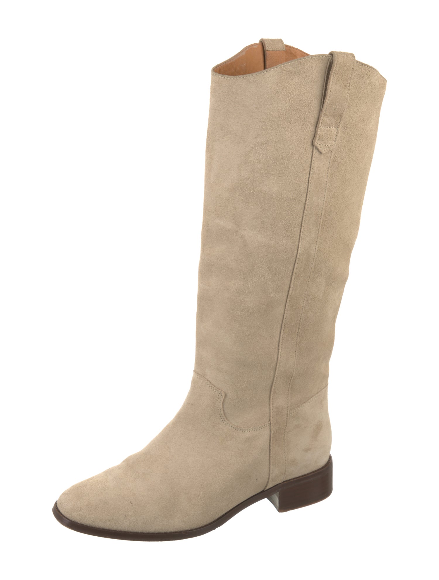 Sézane Suede Riding Boots