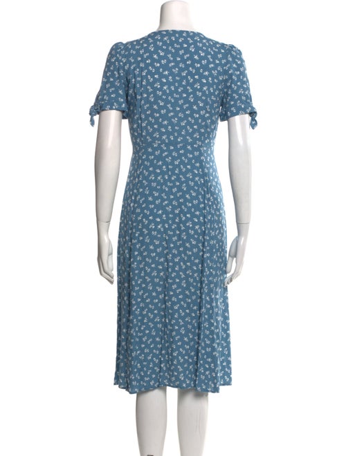 Sézane Floral Print Midi Length Dress