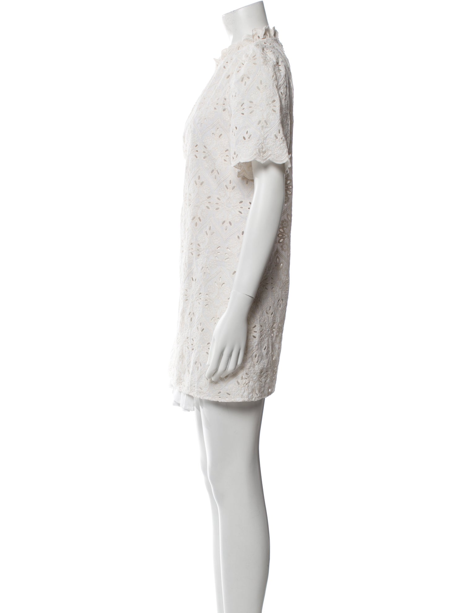 Sézane Mock Neck Mini Dress