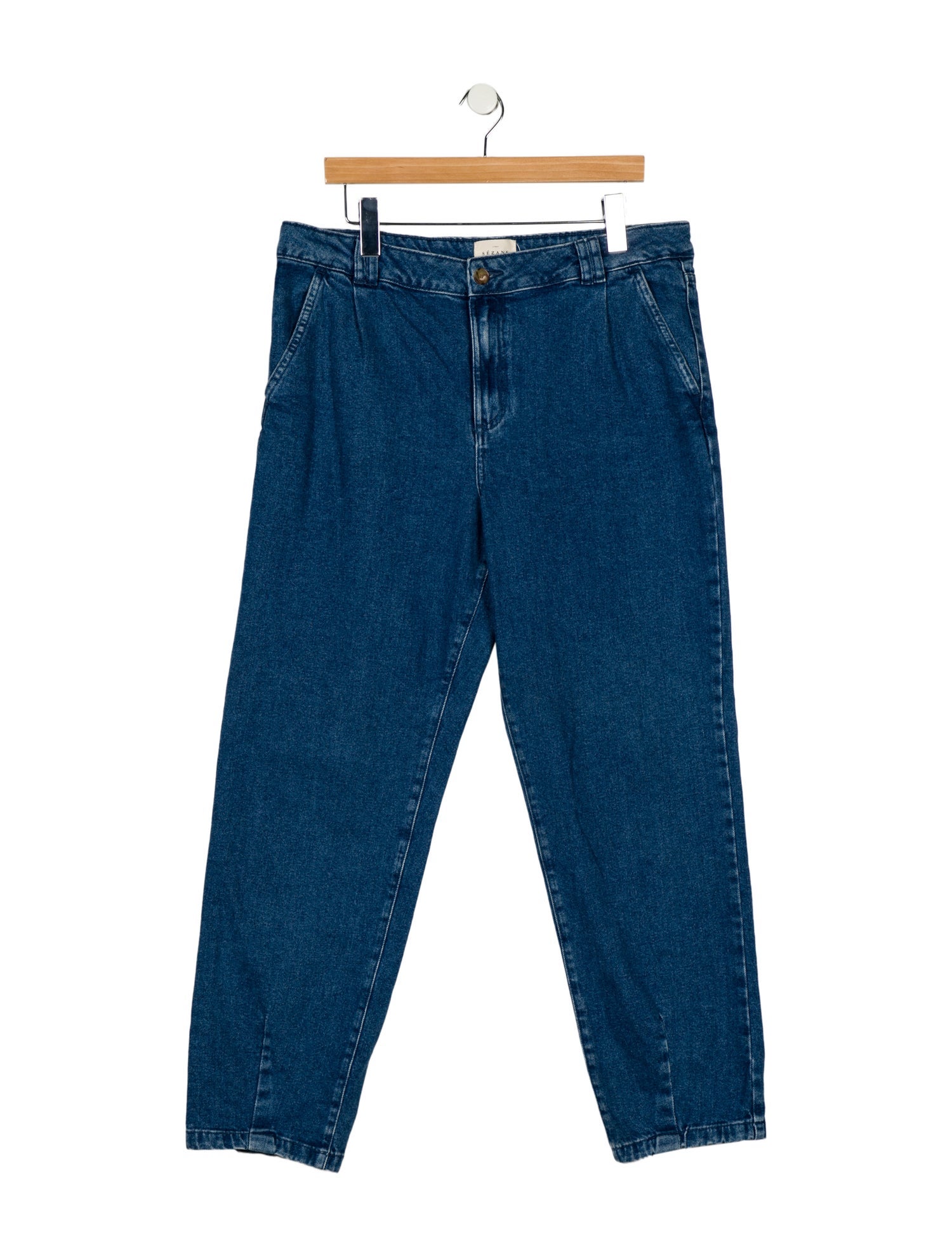 Sézane High-Rise Straight Leg Jeans