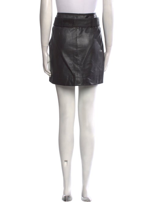 Sézane Leather Mini Skirt