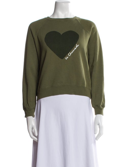 Sézane Graphic Print Bateau Neckline Sweatshirt