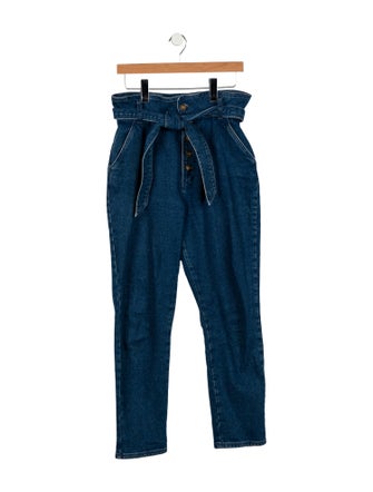 Sézane High-Rise Straight Leg Jeans