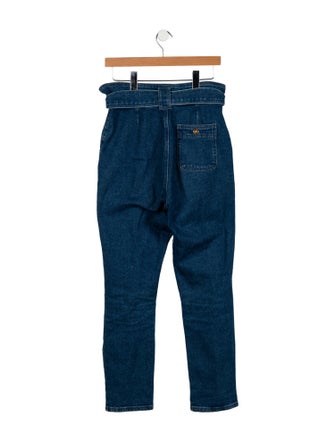 Sézane High-Rise Straight Leg Jeans