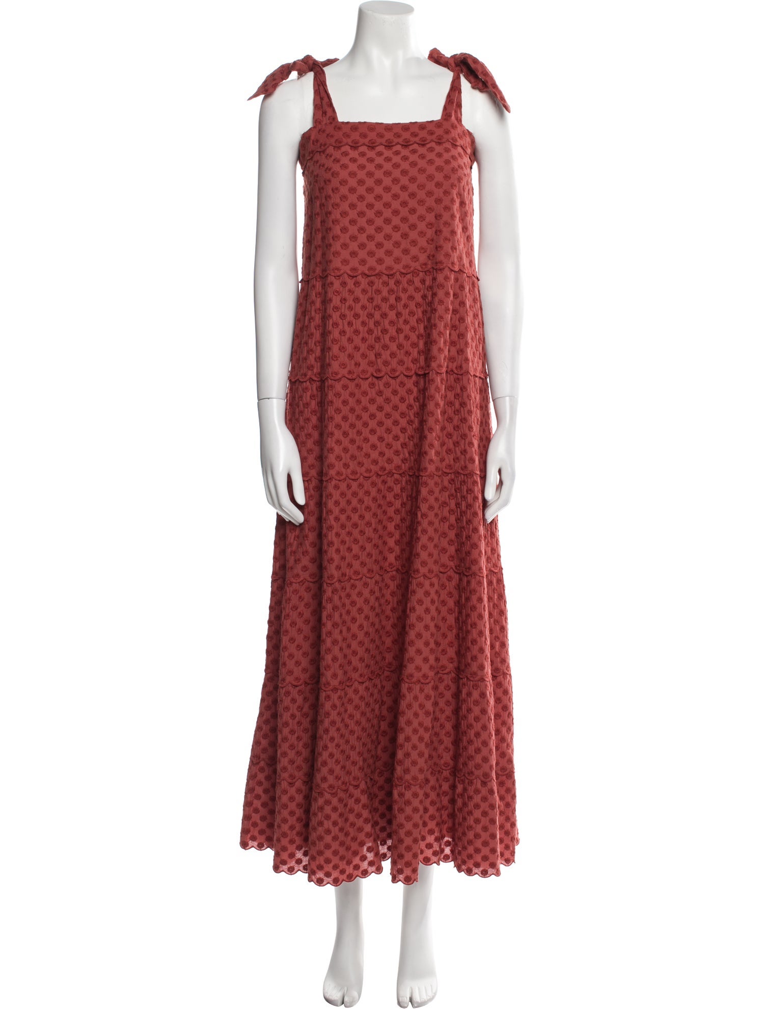 Sézane Polka Dot Print Long Dress