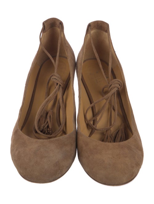 Sézane Suede Tassel Accents Pumps