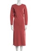 Sézane Crew Neck Midi Length Dress
