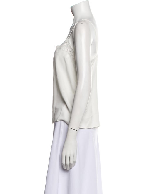 Sézane Silk Square Neckline Top