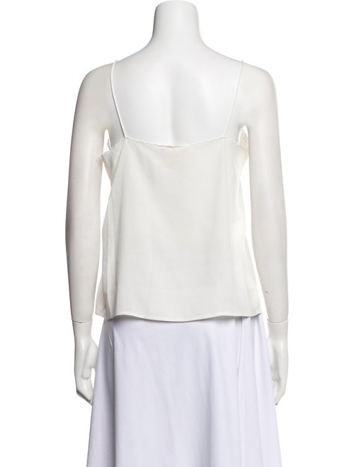 Sézane Silk Square Neckline Top