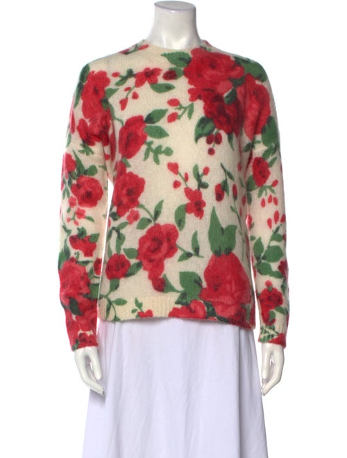 Sézane Nylon Floral Print Sweater