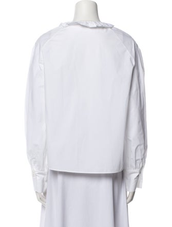 Sézane Long Sleeve Button-Up Top