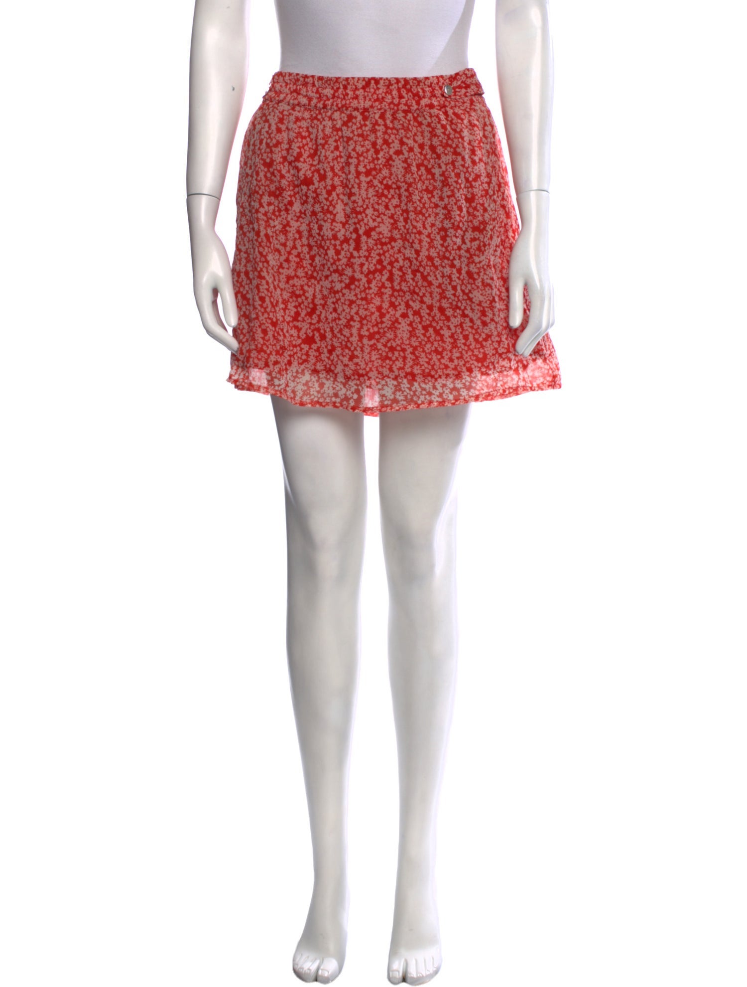 Sézane Floral Print Mini Skirt