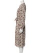 Sézane Floral Print Knee-Length Dress