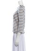 Sézane Striped Bateau Neckline Top