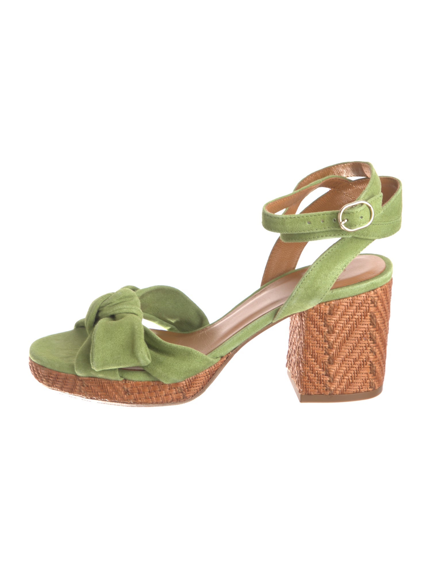 Sézane Suede Bow Accents Sandals