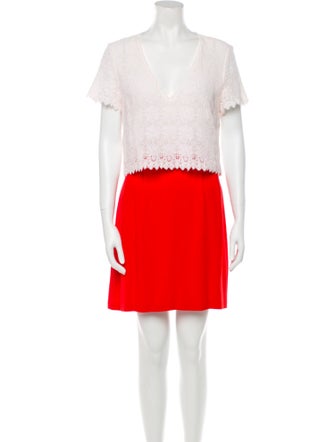 Sézane Colorblock Pattern Knee-Length Dress