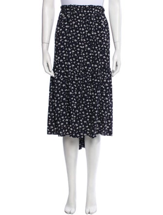 Sézane Silk Knee-Length Skirt