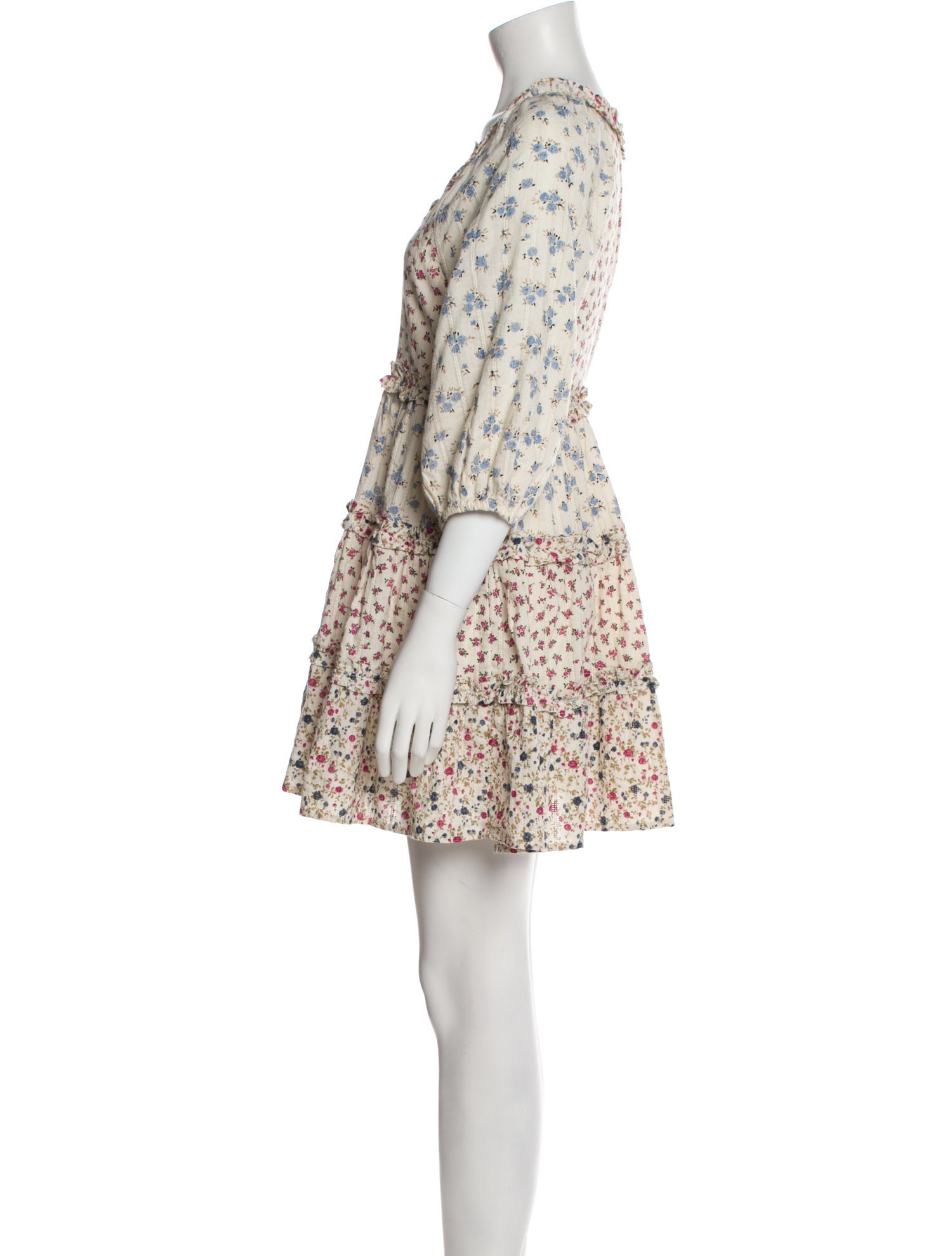 Sézane Floral Print Mini Dress