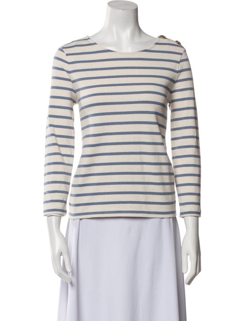 Sézane Striped Bateau Neckline Top