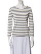 Sézane Striped Bateau Neckline Top