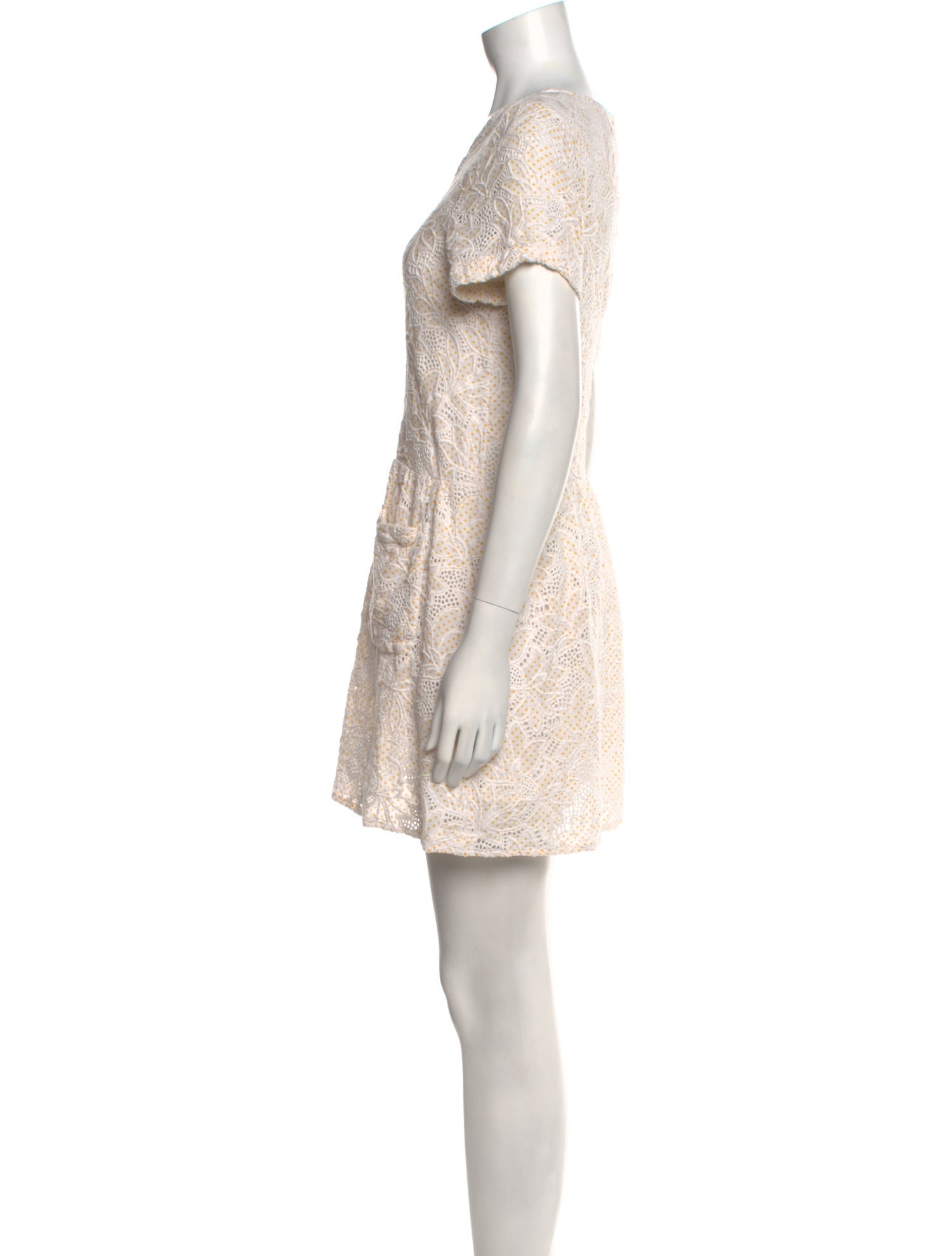 Sézane Scoop Neck Mini Dress