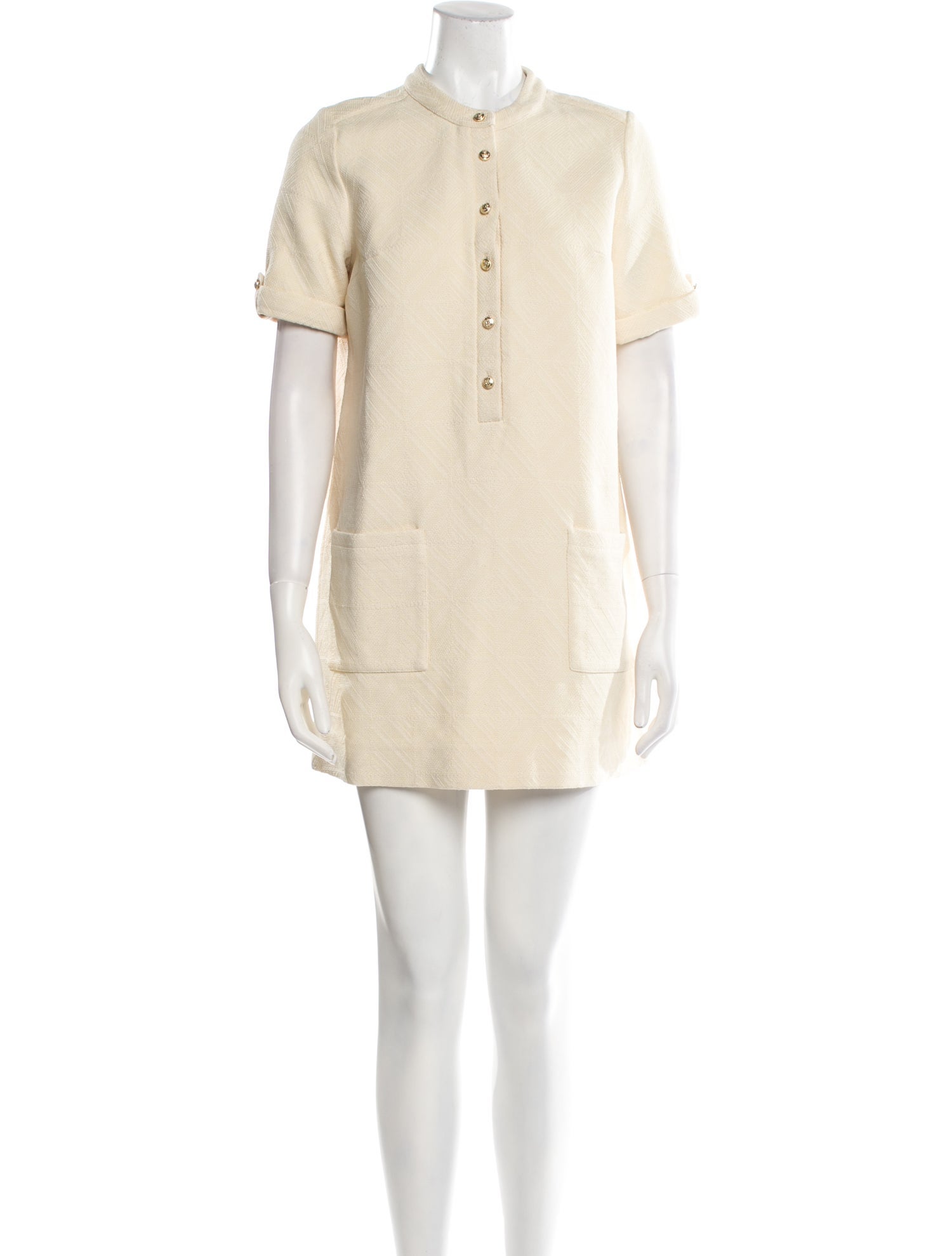 Sézane Mock Neck Mini Dress