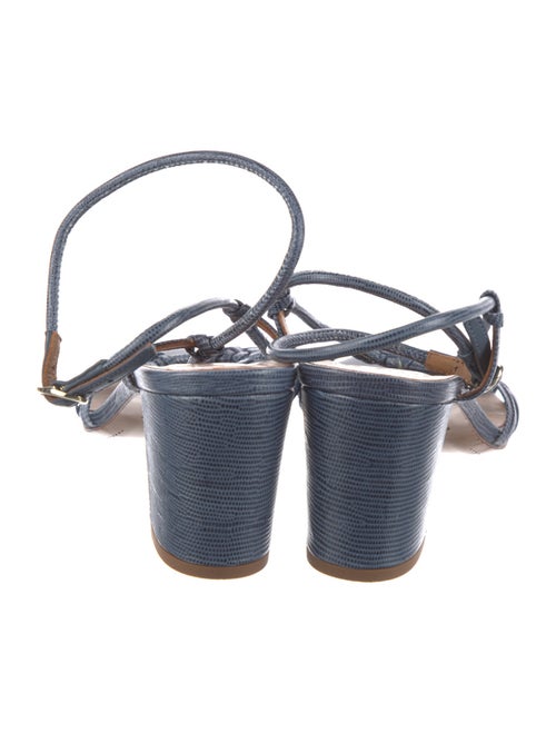 Sézane Leather T-Strap Sandals