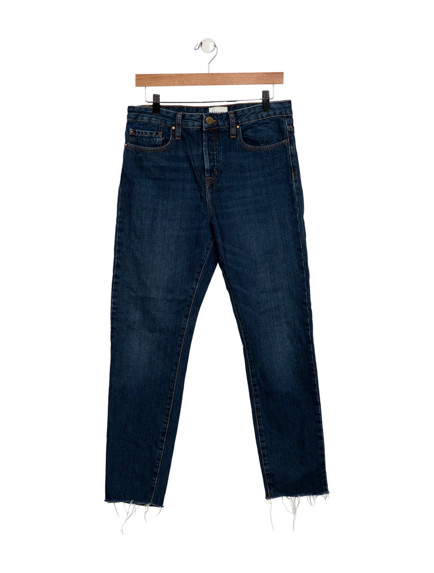 Sézane High-Rise Straight Leg Jeans