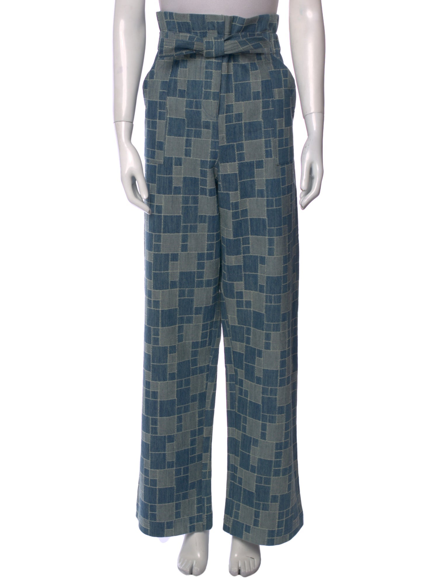 Sézane Printed Wide Leg Pants