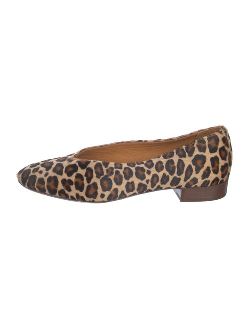 Sézane Ponyhair Animal Print Flats