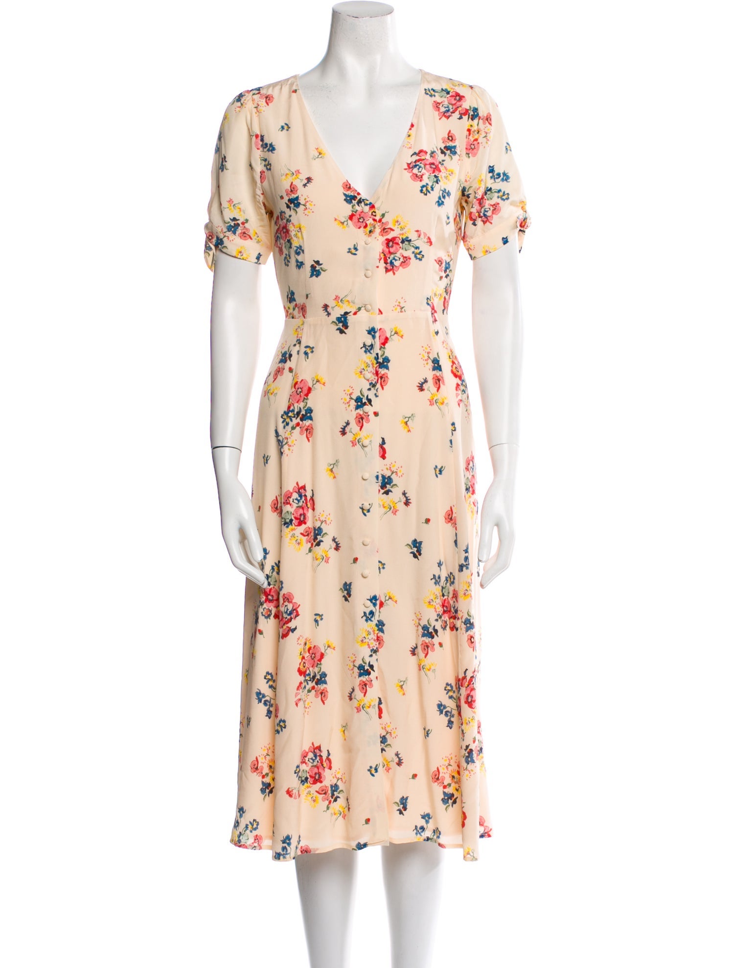 ★FLOWOOM★ Cezanne Dress(2color) Cotton Summer Botanical Print Dress — Ivory – La Garçonne