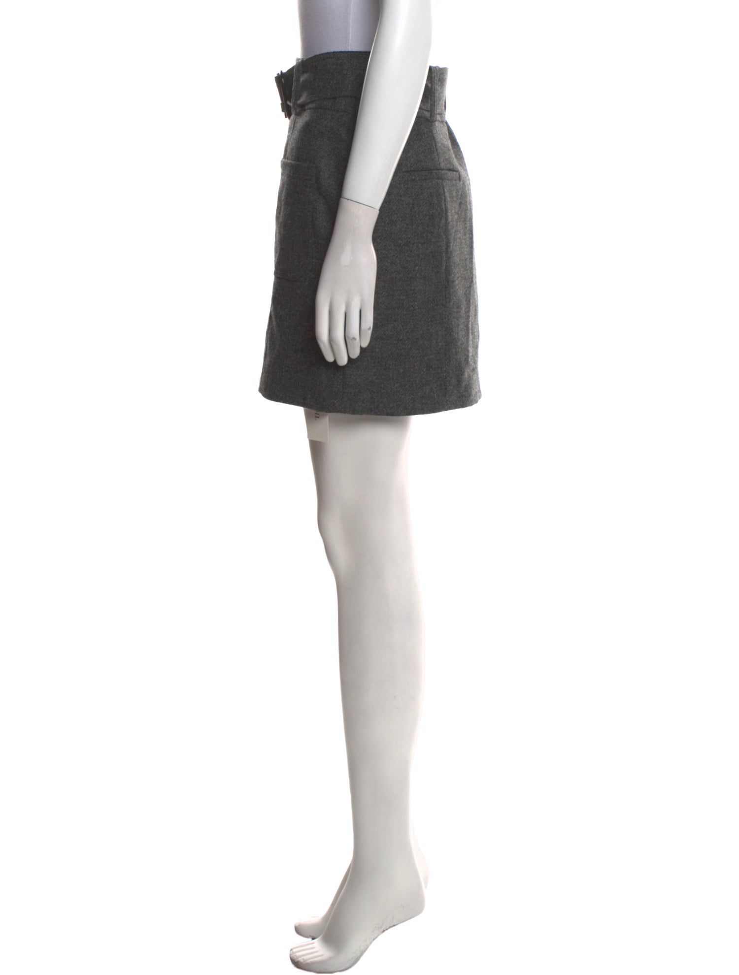 Sézane Virgin Wool Mini Skirt