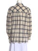 Sézane Plaid Print Long Sleeve Button-Up Top