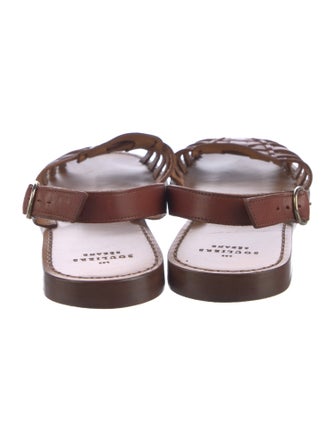 Sézane Leather Slingback Sandals