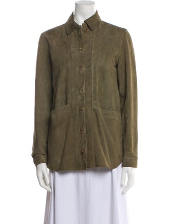 Sézane Leather Utility Jacket