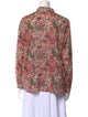Sézane Floral Print Long Sleeve Blouse