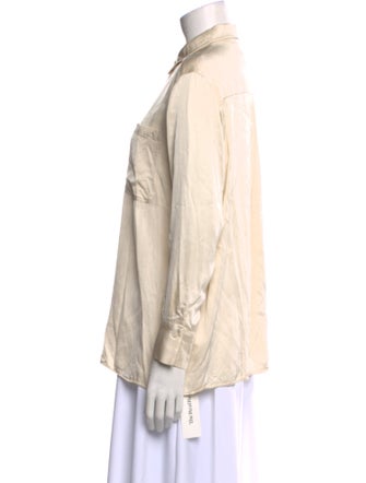 Sézane Long Sleeve Button-Up Top