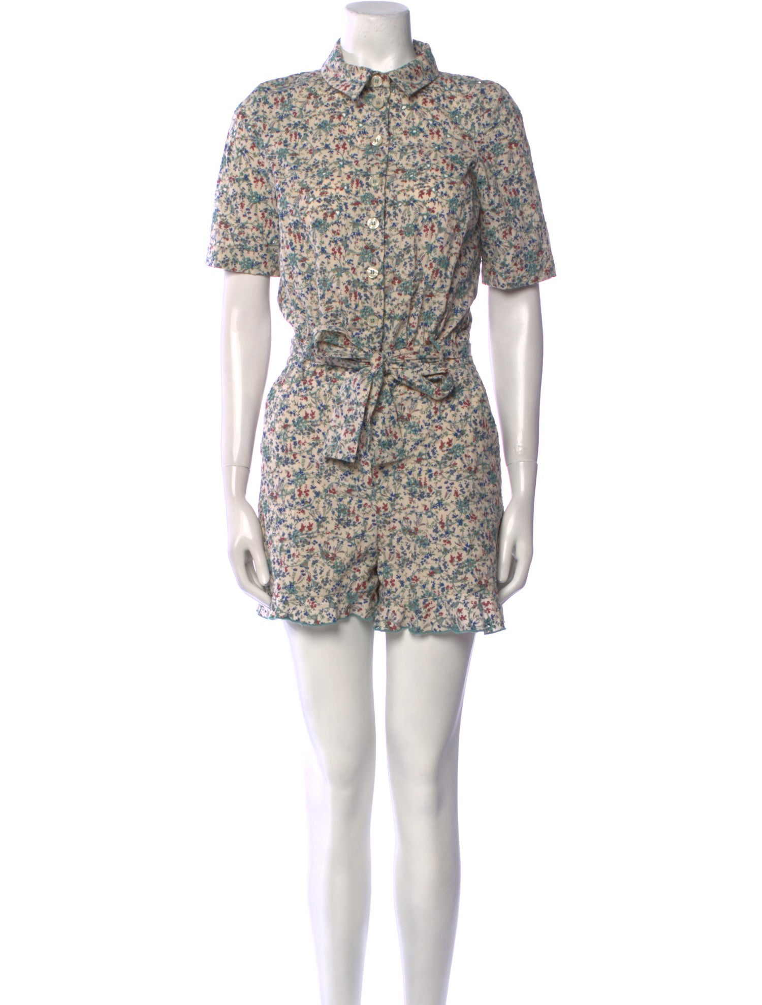 Sézane Floral Print Romper