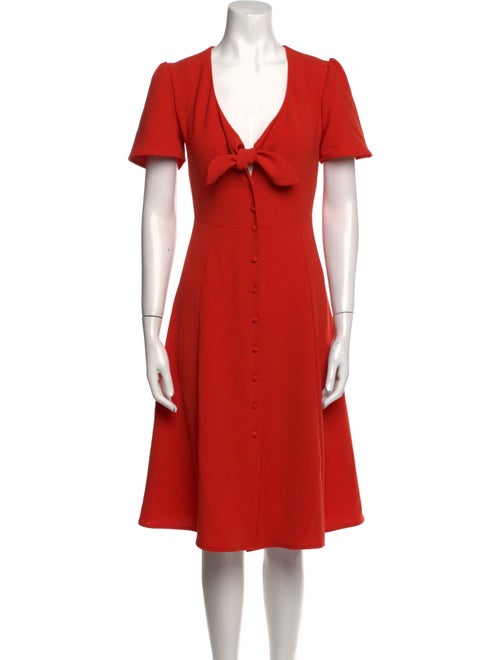 Sézane V-Neck Knee-Length Dress