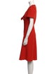 Sézane V-Neck Knee-Length Dress
