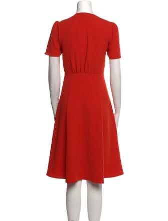 Sézane V-Neck Knee-Length Dress