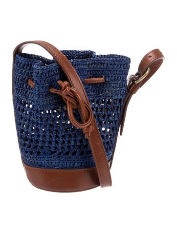 Sézane Crossbody Bags Raffia Bucket Bag